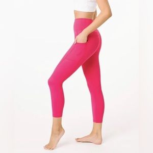 Party Pink Pocket Light n Tight Hi-Rise Capri 20”
